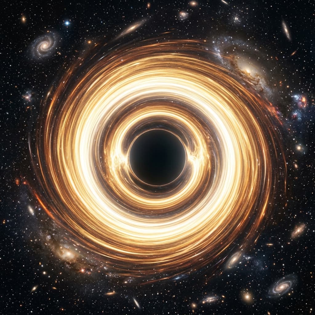 Black hole accretion spiral